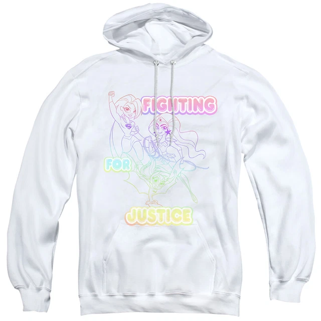 Dc Supereroe Ragazze - Combattimento Per Giustizia - Pullover Adulti Felpa