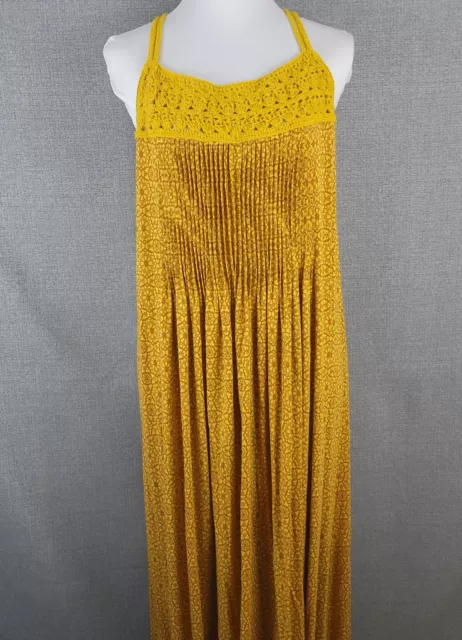 MODA International Women's Maxi Dress Size Large  Yellow