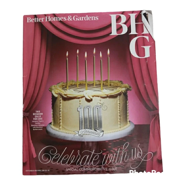 BETTER HOMES AND Gardens Magazine 100th Anniversary Issue BHG Sept 2022