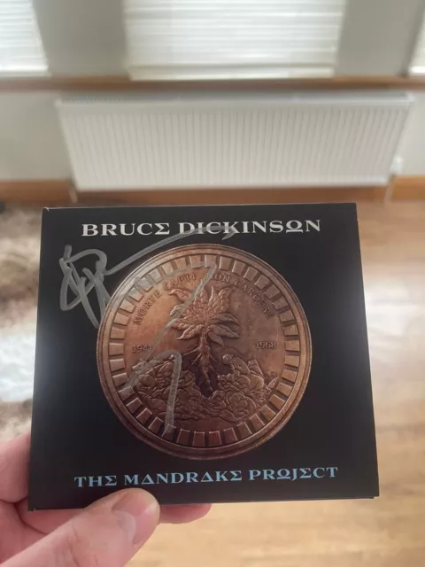 BRUCE DICKINSON SIGNED PROOF Sheffield CD  THE MANDRAKE PROJECT