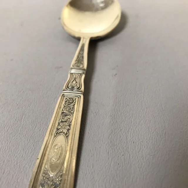 Gorham Sterling Cream Soup Spoon St Dunstan Chased 6 1/8" (12 available)