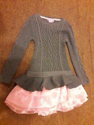 Isaac Mizrahi Girls' Sparkly Jumper Dress Age 3-4 Years.