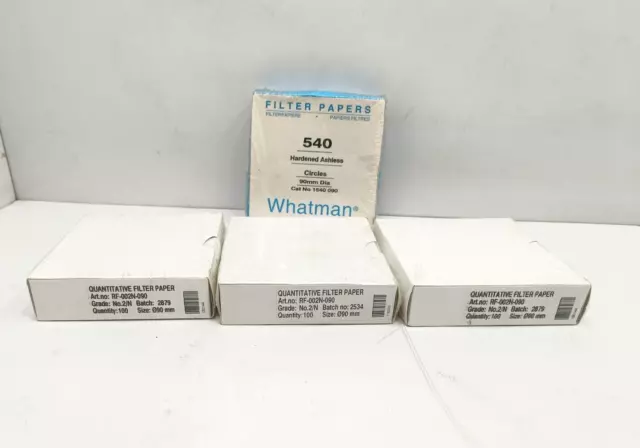 Filter Paper Whatman 90Mm/Quantitative Filter Paper 90Mm Lot Of 4