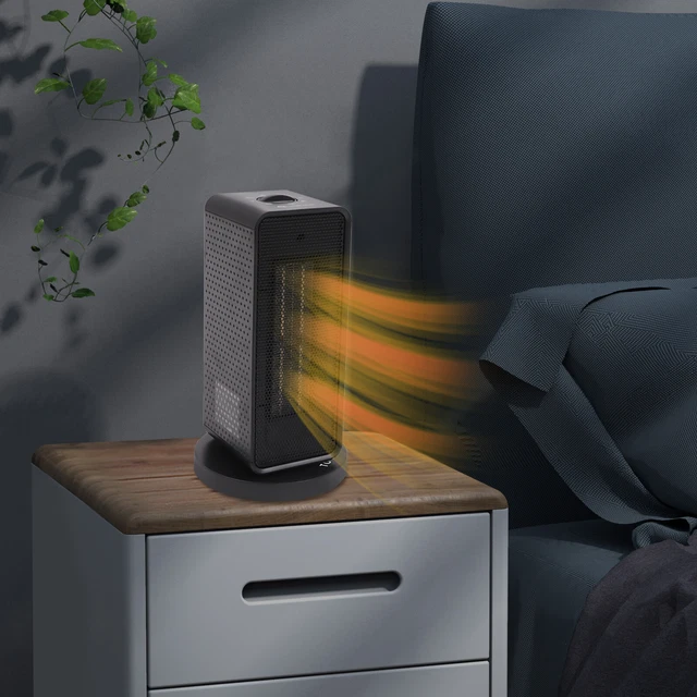 Keramik Heizlüfter 1200W Bad Heizstrahler Mobile Elektro Heizung Schnellheizer