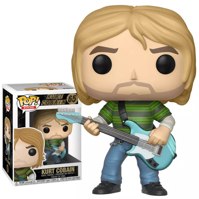 Nirvana Collectible 2017 Funko Pop Rocks Kurt Cobain Teen Spirit #65 Vaulted