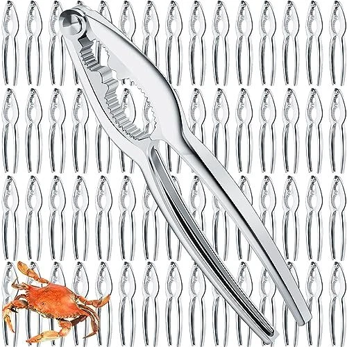 60 Pack Nut Crackers Tool Bulk Crab Crackers and Tools Heavy Duty Crab Leg