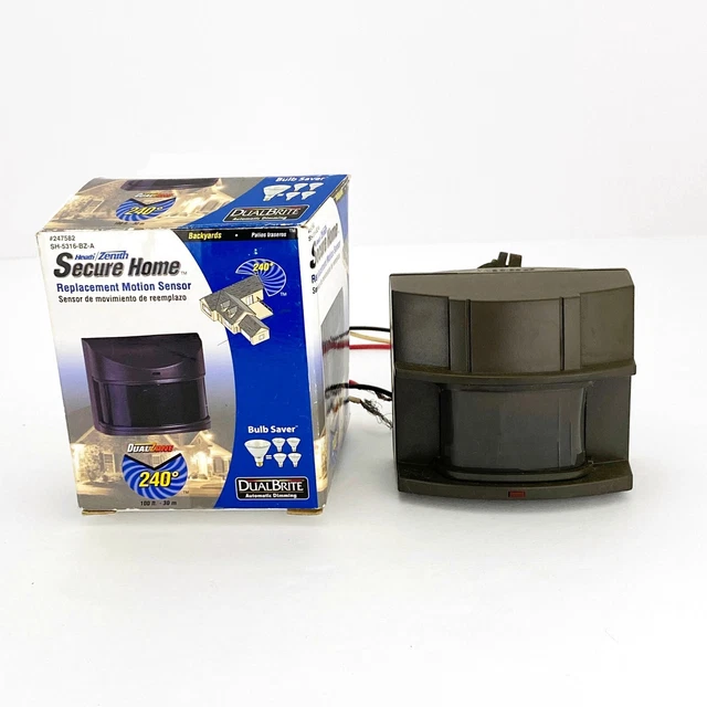 Heath Zenith Secure Replacement Motion Sensor w DualBrite SH-5316-BZ-A