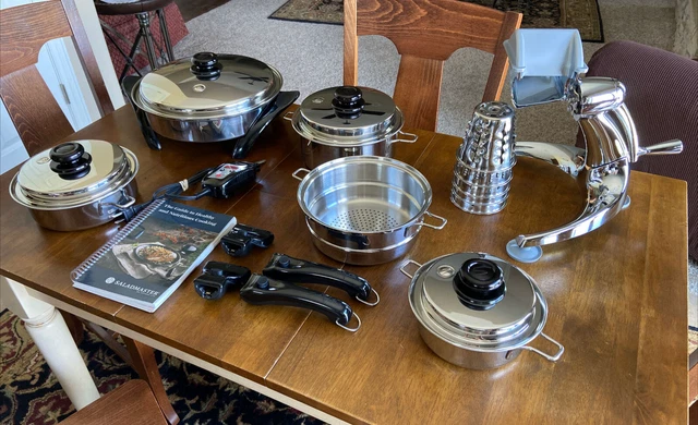Saladmaster 316Ti Titanium Cookware Set + Electric Skillet & Food Chopper Saladmaster 316Ti Titanium Cookware Set + Electric Skillet & Food Chopper