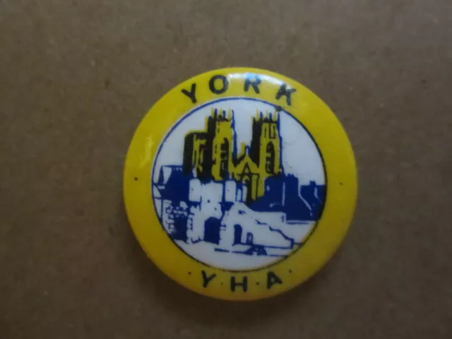 Youth Hostels Association Button Badge - YHA York