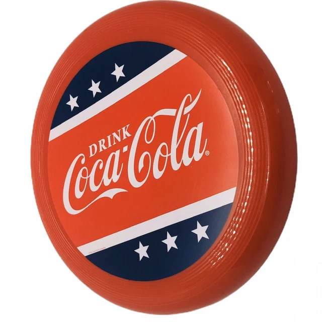 COKE DRINK COCA Cola Patriotic Frisbee Flying Disc Red White Blue and