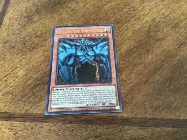 Obelisk the Tormentor 1st Edition Ultra Rare EGO1-EN001 Yu-Gi-Oh!