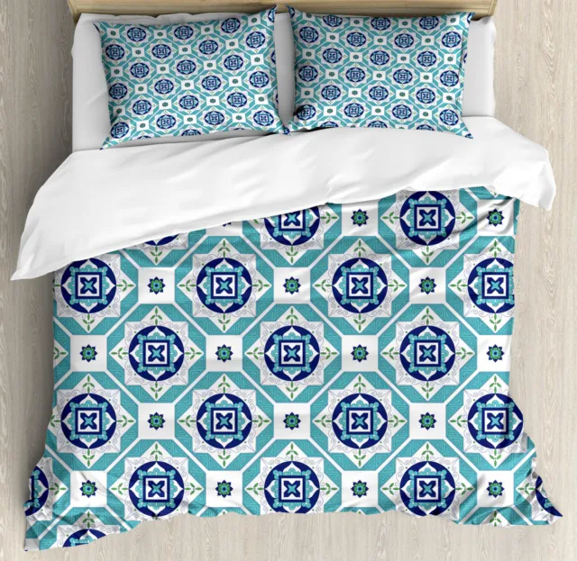 Spanish Duvet Cover Set Twin Queen King Sizes with Pillow Shams