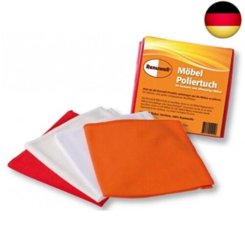 Möbel-Poliertuch, 4er Pack für alle Oberflächen, bei 60° C waschbar