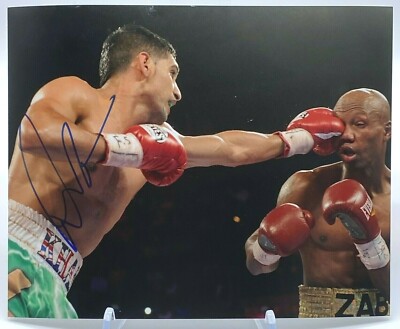 Amir Khan Signed10x8 Photo AFTAL OnlineCOA 