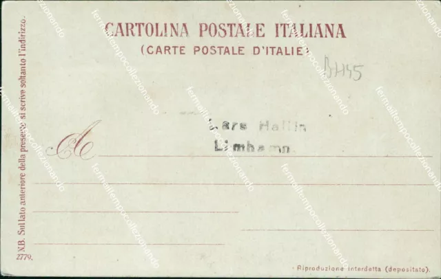 bh45 cartolina costumi napoletani il canto dei monelli 2