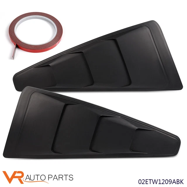 Side Window Louvers Scoop Cover Vent Fit For Ford Mustang 05-14 1/4 Quarter