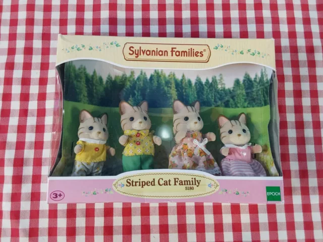 Sylvanian Families Striped Cat Family No 5180