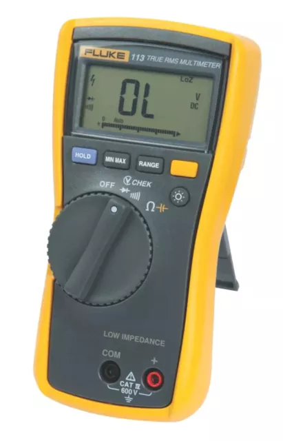 Fluke 113 Handheld True RMS Digital Multimeter c/w New Leads & 12 month Cal Cert