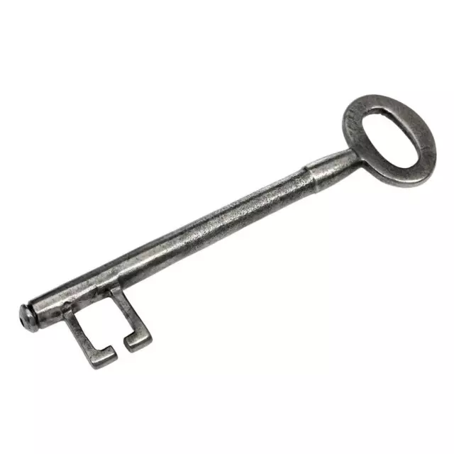 Antique Key - Iron Key SKELETON KEY with Flat Oval Bow 3⅞" - ref.k295