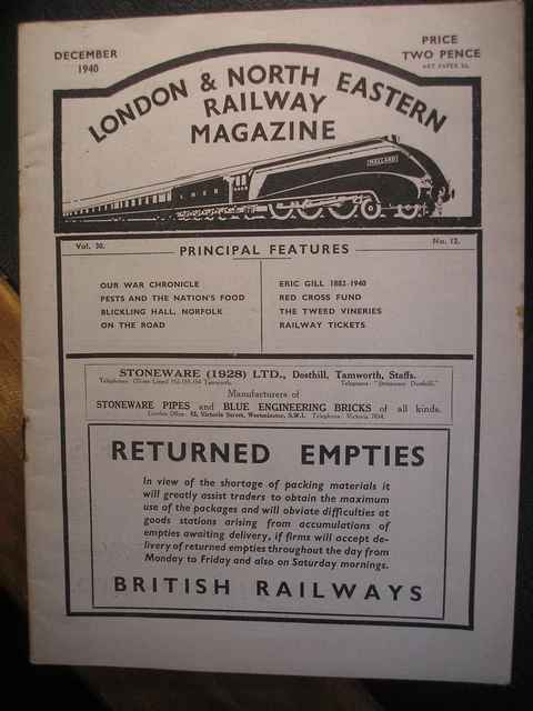 LNER Railway Magazine British Transport Military History Army RAF Civil Defence
