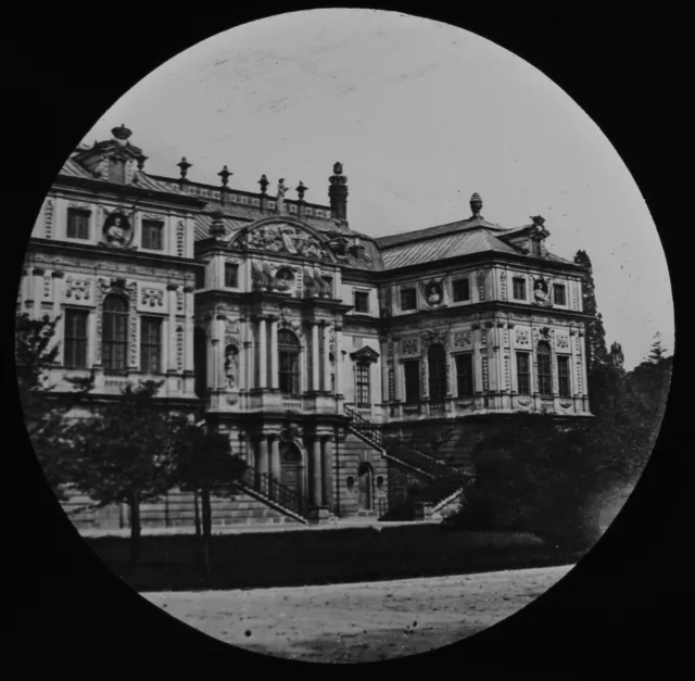 DRESDEN A GRAND BUILDING GERMANY C1890 VICTORIAN Magic Lantern Slide PHOTOGRAPH