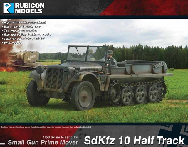 RUBICON MODELS SDKFZ 10 Half Track Model Kit 280108 £20.99 - PicClick UK