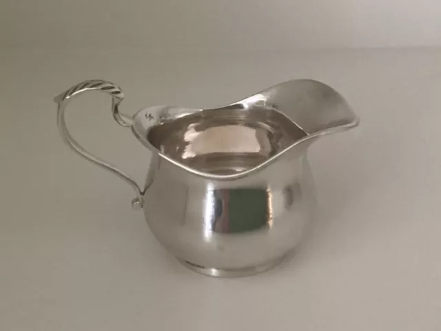 Victorian Solid Sterling Silver Cream Jug - Birmingham 1886