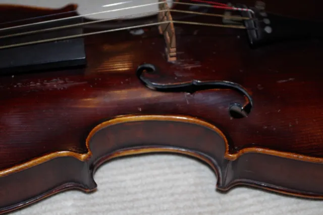 Alte Antike Geige 4/4 Violine mit Brandstempel  Stainer  Rarität Vintage 2