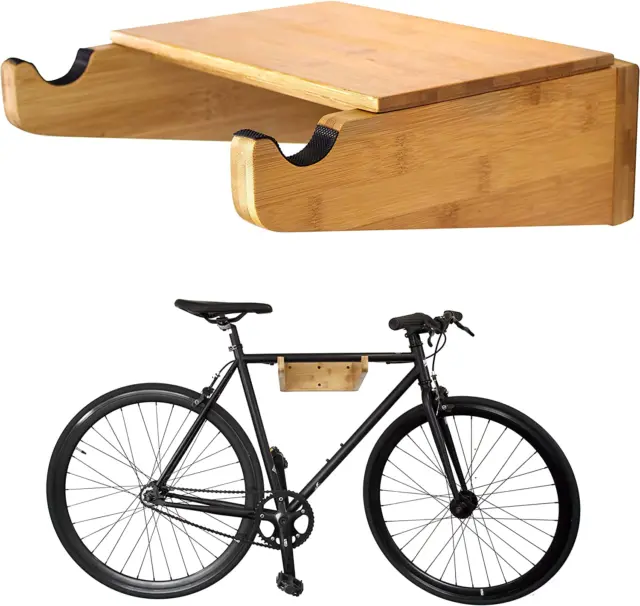 Bike Wall Mount - COR Indoor Bicycle Rack | Bamboo Bike Rack Storage with Remove