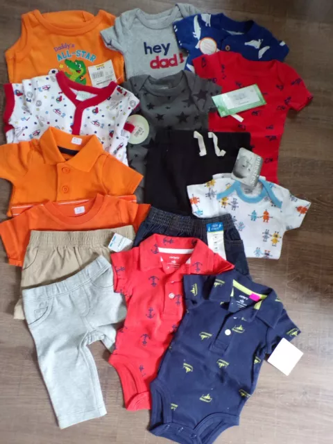 Infant Boys Size NEWBORN Beautiful Lot of Summer Mixed Clothes-New with Tags