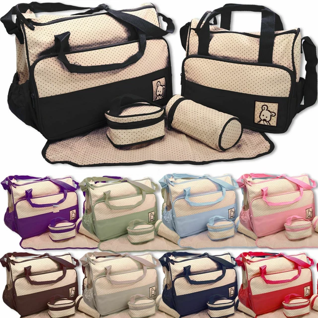Baby nappy changing bag set 5PCS Brand New Cute diaper bags UK Seller