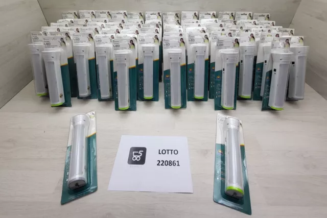 Grande Lotto Stock materiale elettrico 66 Torce Led Ricaricabili rivendita Fiera