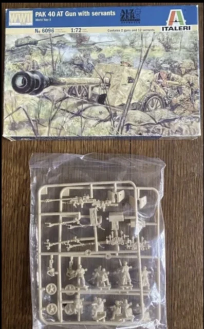 Maquette artillerie : Canon italien 90/53 et servants - 1/72 - Italeri 6122