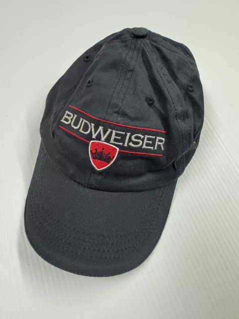 Budweiser Hat King Of Beers Crown Logo Adjustable Baseball Cap Strapback