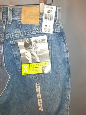 Vintage Lee High Waisted Tapered Mom Jeans High Rise Womens Plus Size 12 Petite