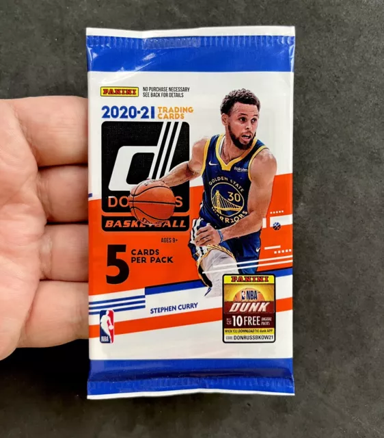 2020-21 Panini Donruss Basketball 5 Card Pack New Sealed Unopened NBA Trading x1 3