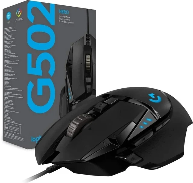 Logitech G502 HERO High Performance Gaming Maus HERO 25K DPI optischem Sensor