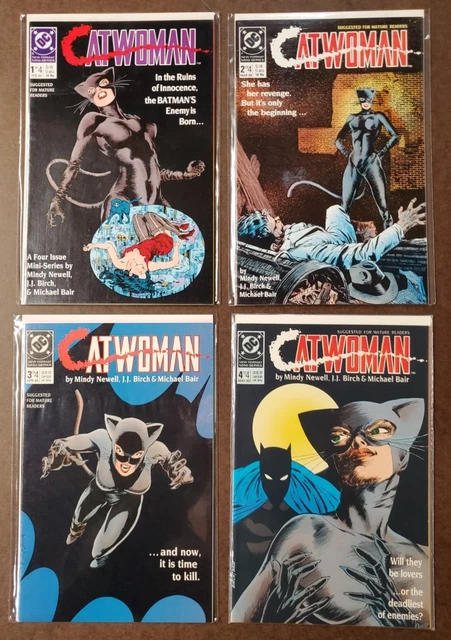 DC Comics Catwoman Vol. 1 Mini-Series 1 2 3 4 Complete Set - 1989 - High Grade