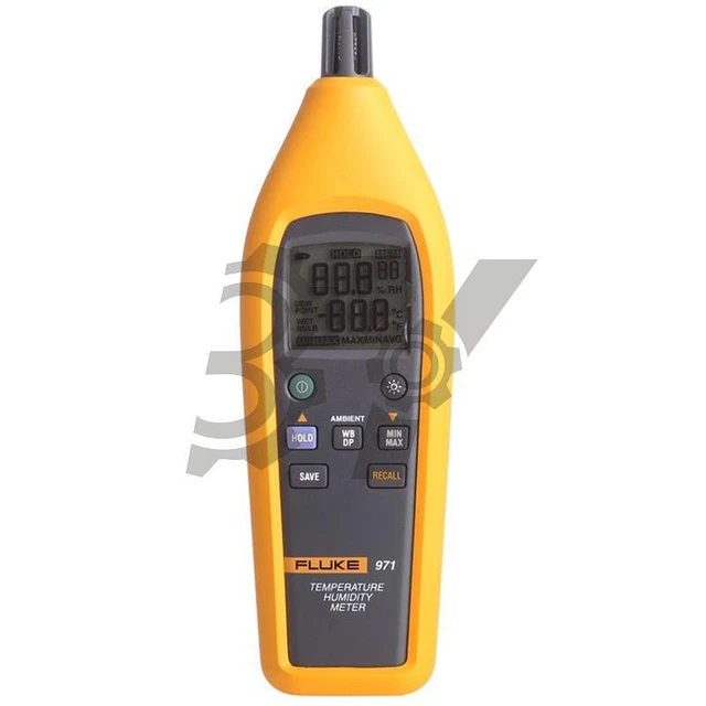 New 971 Temperature Humidity Meter Psychrometer 99 Record Capacity