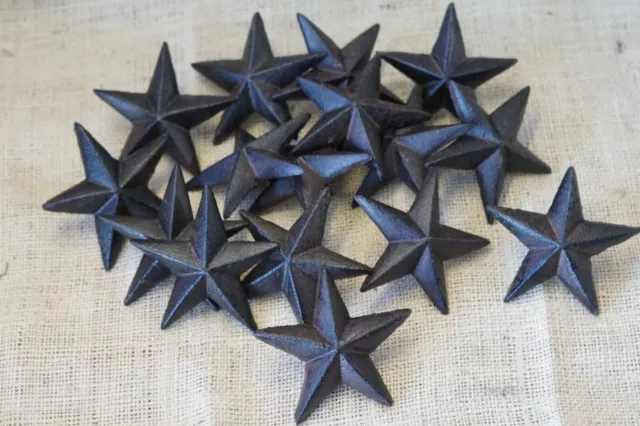 20 Star Nails LARGE 3 1/2" Inch Rustic Tacks Rustic Western Clavo Flag Cast Iron