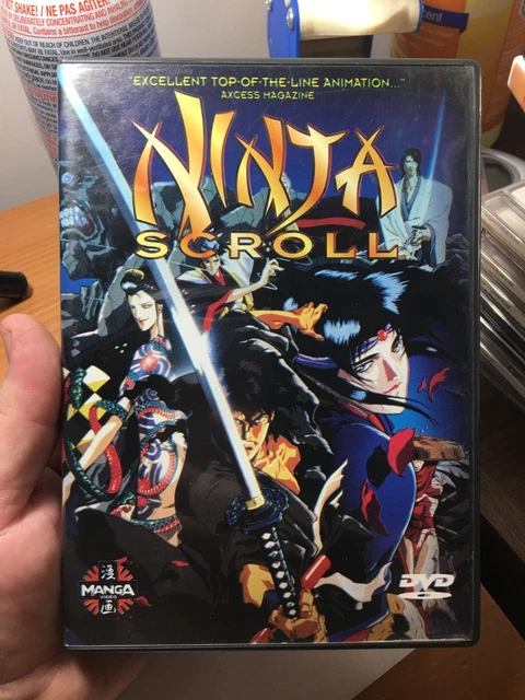 NINJA SCROLL (DVD, 1993) ANIME Manga Video Classic Rare w/Insert