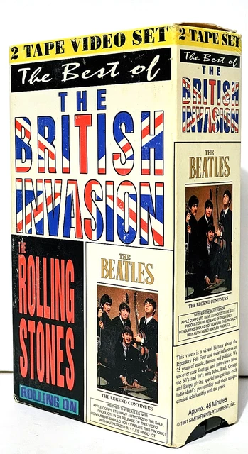 BEATLES MUSIC VHS Stereo 119min Rock & Roll Live Concert