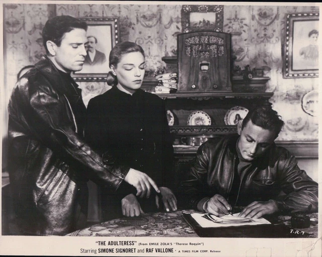 Affiche originale des années 1960 Simone Signoret « Thérèse Raquin » Raf Vallone Français Film