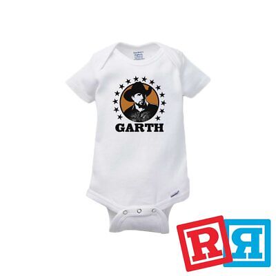 Garth Brooks Gerber Baby Onesie® Cotton Unisex White Short Sleeve Bodysuit
