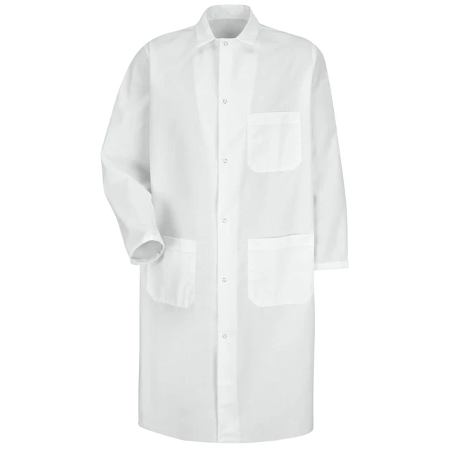 Red Kap Gripper-Front Spun Polyester Butcher Coat