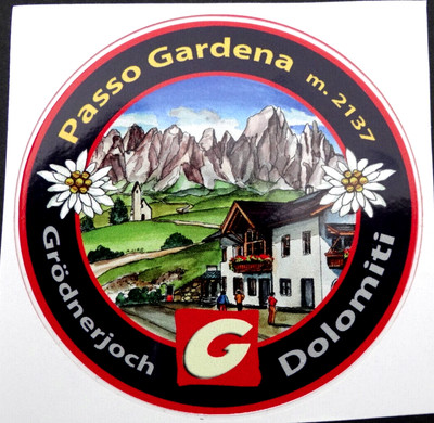 Adige Souvenir-Aufkleber Schnals Sporthotel Kurzras Vinschgau Alto Adige Italia 80er 