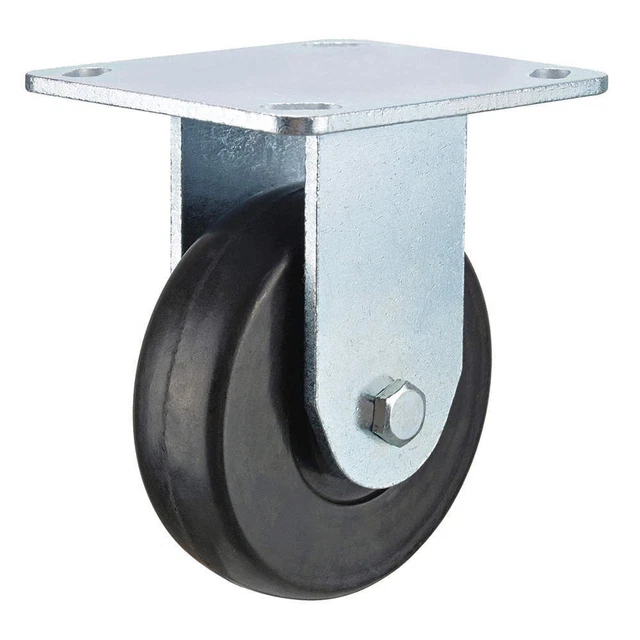 GRAINGER APPROVED P12R-R050B-P3 NSF-Listed Plate Caster,Rigid,200 lb.