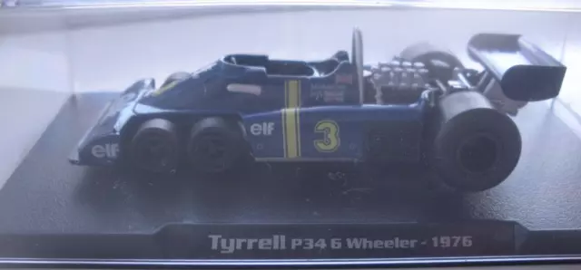 Tyrrell P34 1976 Jody Scheckter -  Diecast Model F1 Car Atlas 1:43 Scale