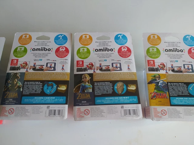 Lot Amiibo Link Skyward Sword Zelda Scholar Breath Of The Wild Archer rider neuf 5
