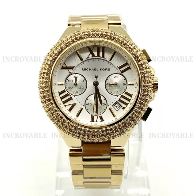 Neuf Michael Kors MK5756 Acier Inoxydable Analogique Camille doré Montre Femme